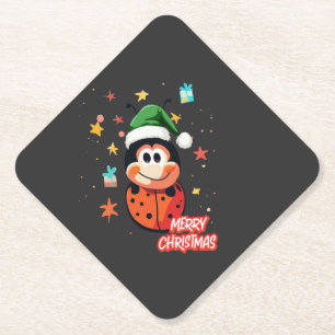 Christmas Ladybug Cheer Untersetzer