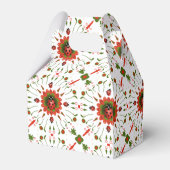 Christmas Ladybug Red White Green Party Geschenkschachtel (Rückseite)