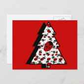 CHRISTMAS LADYBUGS FEIERTAGSPOSTKARTE (Vorne/Hinten)