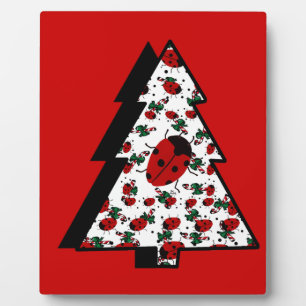 CHRISTMAS LADYBUGS FOTOPLATTE