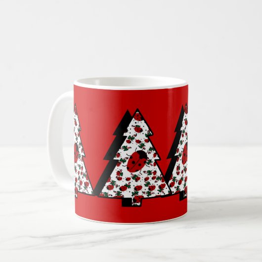 CHRISTMAS LADYBUGS KAFFEETASSE (Vorderseite Links)