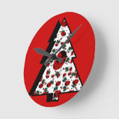 CHRISTMAS LADYBUGS RUNDE WANDUHR (Winkel)