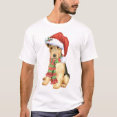 Christmas Lakeland Terrier T-Shirt (Vorderseite)