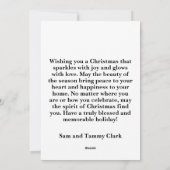 Christmas Lamb Flat Holiday Card Feiertagskarte (Rückseite)