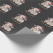 Christmas Lamb Funny Fleece Navidad Geschenkpapier (Ecke)