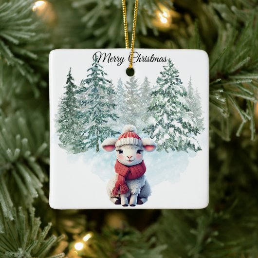 Christmas Lamb Ornament (Baum)