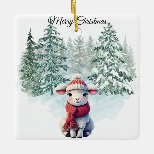 Christmas Lamb Ornament (Vorderseite)
