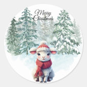 Christmas Lamb Sticker (Vorderseite)