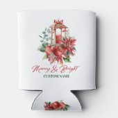 Christmas Lantern Floral Bouquet Dosenkühler (Rückseite)
