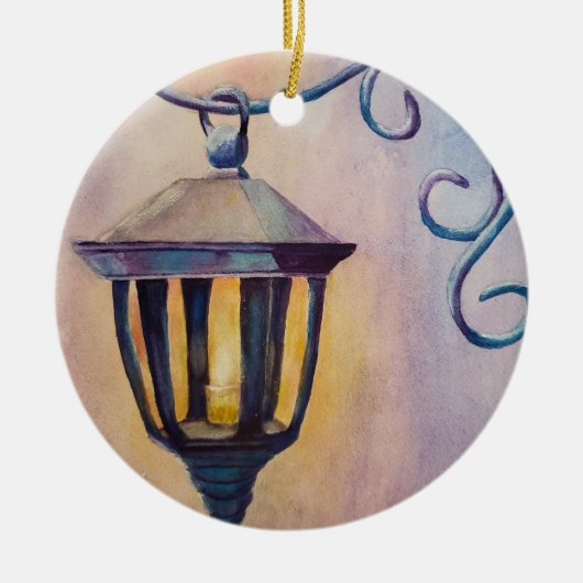 Christmas Lantern Keramik Ornament (Vorne)