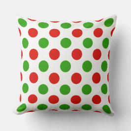 Christmas Large Polka Dot Pattern Drehkissen Kisse Kissen