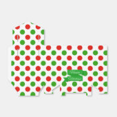 Christmas Large Polka Dot Pattern Gefallen Box Geschenkschachtel (Ungefaltet)
