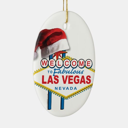 Christmas Las Vegas Sign Keramik Ornament (Rechts)