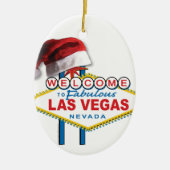 Christmas Las Vegas Sign Keramik Ornament (Vorne)