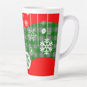 Christmas Latte Mug – White Ornaments Milchtasse (Rechts)