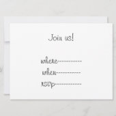 Christmas Le Chat Noir mit Weihnachtsmannmütze Einladung (Rückseite)