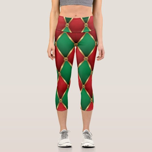 Christmas Leggings – Festive Holiday Pattern  (Vorderseite)