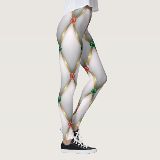 Christmas Leggings – Festive Holiday Pattern  (Rechts)