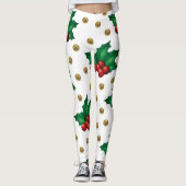 Christmas Leggings – Festive Holiday Pattern (Vorderseite)
