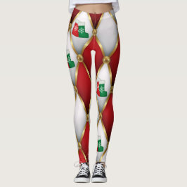 Christmas Leggings – Festive Holiday Pattern 