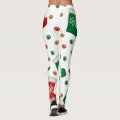 Christmas Leggings – Festive Holiday Pattern  (Rückseite)