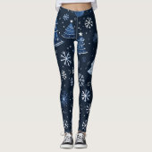 Christmas Leggings – Festive Holiday Pattern  (Vorderseite)