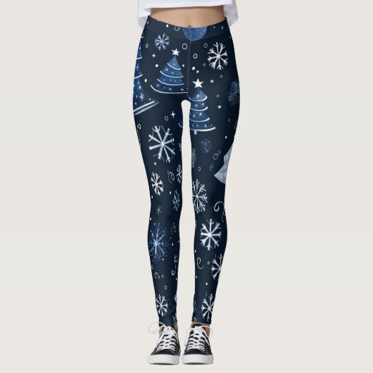 Christmas Leggings – Festive Holiday Pattern  (Vorderseite)