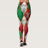 Christmas Leggings – Festive Holiday Pattern (Rückseite)
