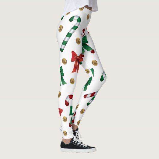 Christmas Leggings – Festive Holiday Pattern  (Rechts)
