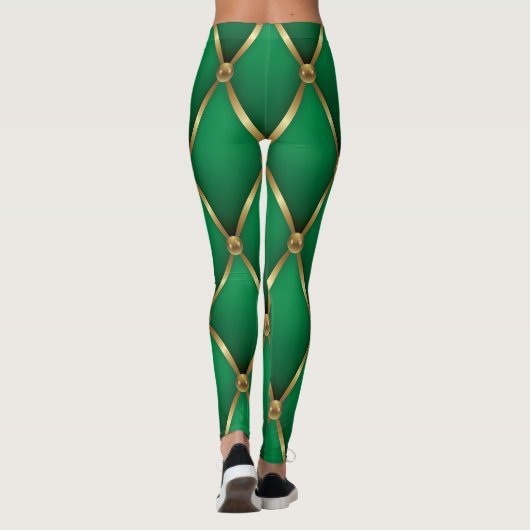 Christmas Leggings – Festive Holiday Pattern (Rückseite)