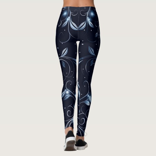 Christmas Leggings – Festive Holiday Pattern (Rückseite)