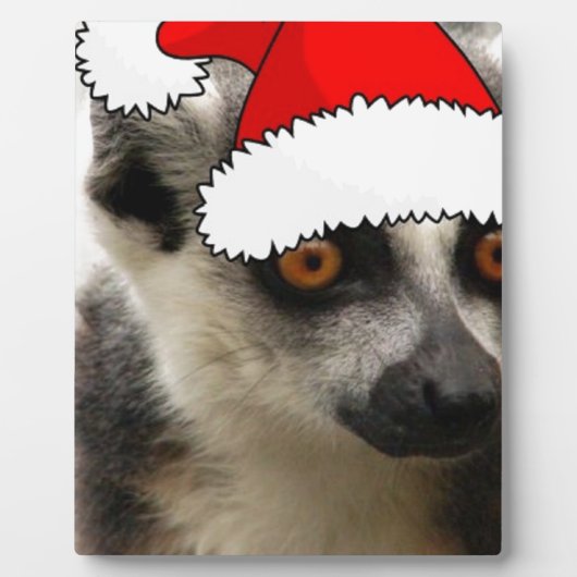 Christmas Lemur Fotoplatte (Vorderseite)