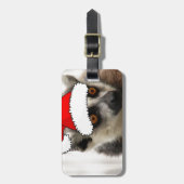 Christmas Lemur Gepäckanhänger (Vorderseite vertikal)