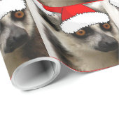 Christmas Lemur Geschenkpapier (Rolleneckpunkt)