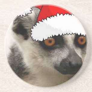 Christmas Lemur Getränkeuntersetzer