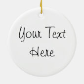 Christmas Lemur Keramik Ornament (Hinten)