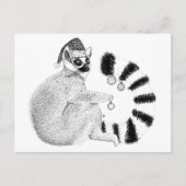 Christmas Lemur Postkarte (Vorderseite)