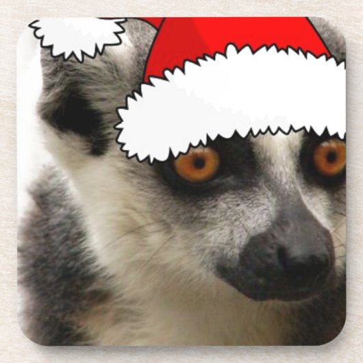 Christmas Lemur Untersetzer (Vorderseite)