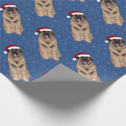 Christmas Leonberger Geschenkpapier (Ecke)