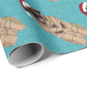 Christmas Leonberger Geschenkpapier (Rolleneckpunkt)