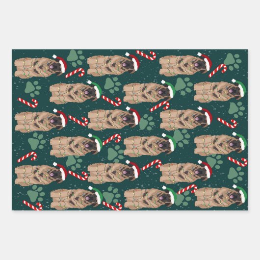 Christmas Leonberger Geschenkpapier Set (Vorderseite 3)