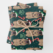 Christmas Leonberger Geschenkpapier Set (Beispiel)