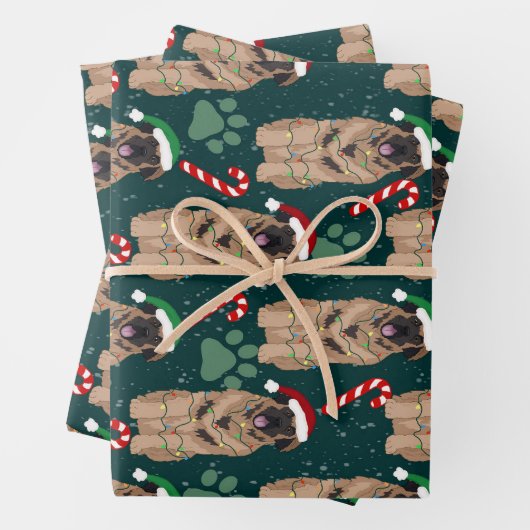 Christmas Leonberger Geschenkpapier Set (Beispiel)