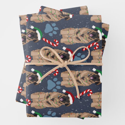Christmas Leonberger Geschenkpapier Set (Beispiel)