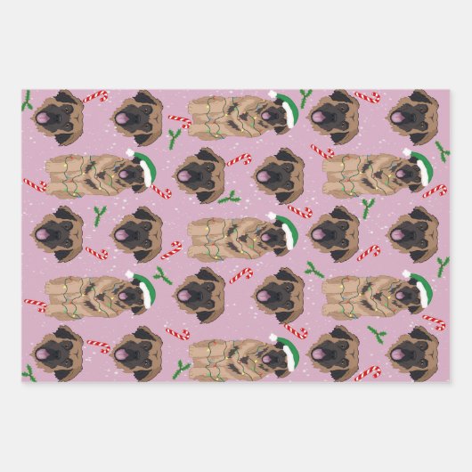 Christmas Leonberger Geschenkpapier Set (Vorderseite 3)