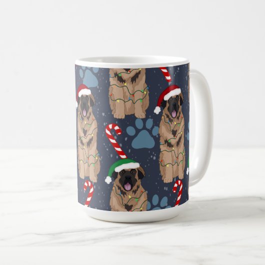 Christmas Leonberger Kaffeetasse (VorderseiteRechts)