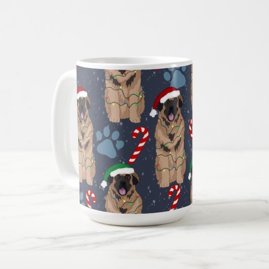 Christmas Leonberger Kaffeetasse (Vorderseite Links)