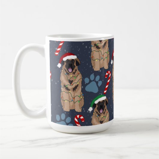 Christmas Leonberger Kaffeetasse (Links)