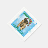 Christmas Leonberger Serviette (Ecke)