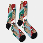 Christmas Leonberger Socken (Rechts)